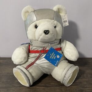 Marshall Fields‎ Santa Bear A Christmas Odyssey 2001 Astronaut White Silver NWT